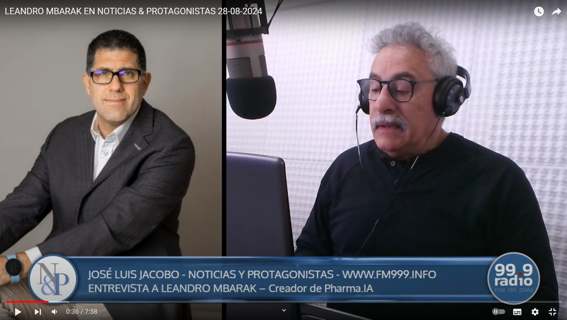 En este momento estás viendo Nota Pharma IA con José Luis Jacobo en FM99.9 MAR DEL PLATA