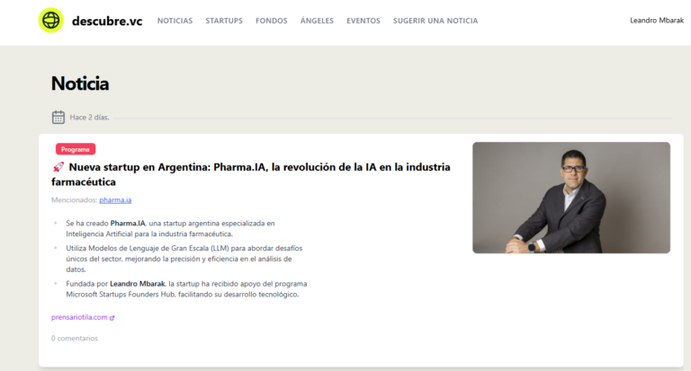 Lee más sobre el artículo !Pharma.IA se une a la revolución de las startups en Latam!